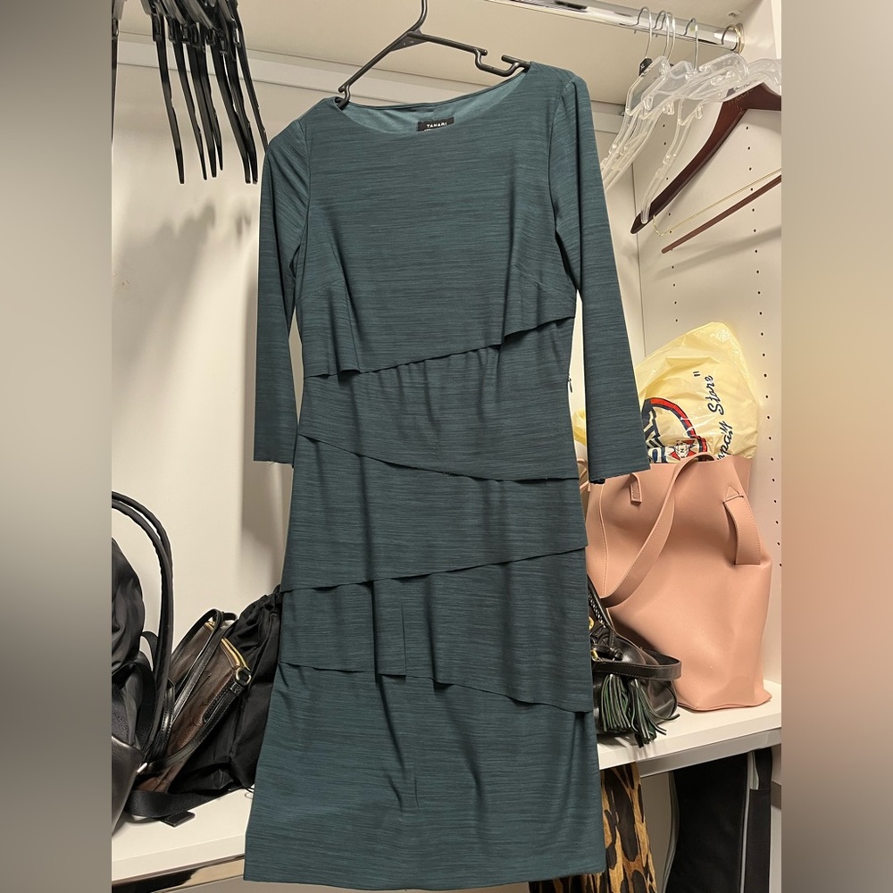 Green long sleeved Dress